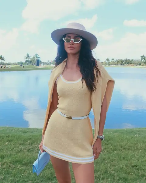image by sofiaresing containing woman, hat, stand, sun hat, dress