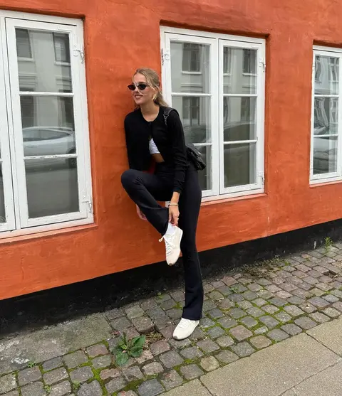 image by evameloche containing woman, shoe, building, sit, white