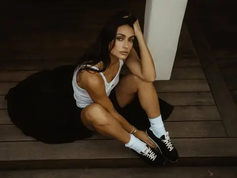 image by rennotni containing woman, sit, white, shoe, girl