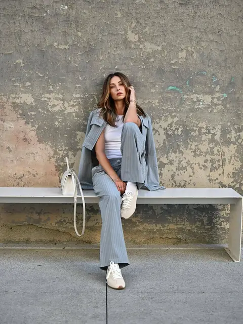 image by ludidelfino containing sit, woman, bench, shoe, white