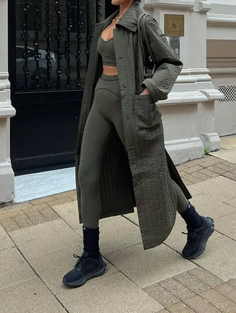image by lissyroddyy containing coat, woman, boot, wear, green
