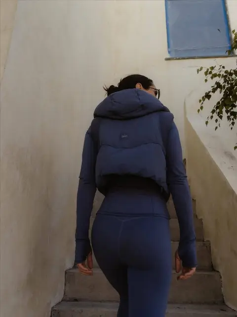 image by rennotni containing woman, stair, blue, walk, person