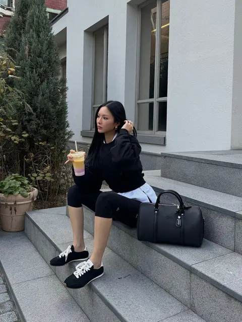 image by chaileeson containing sit, woman, stair, drink, coffee