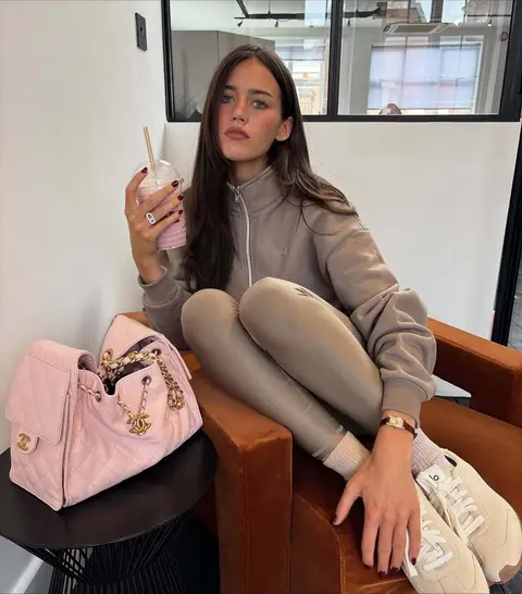 image by olivianeill containing sit, woman, handbag, drink, girl
