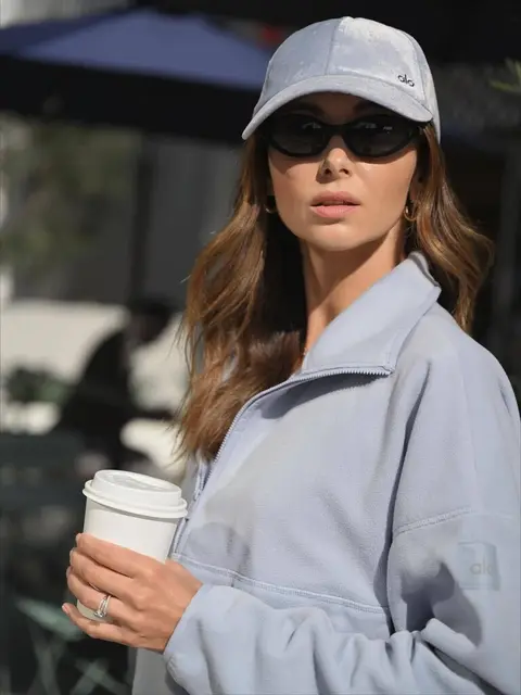 image by ludidelfino containing sunglasses, coffee, woman, hat, wear