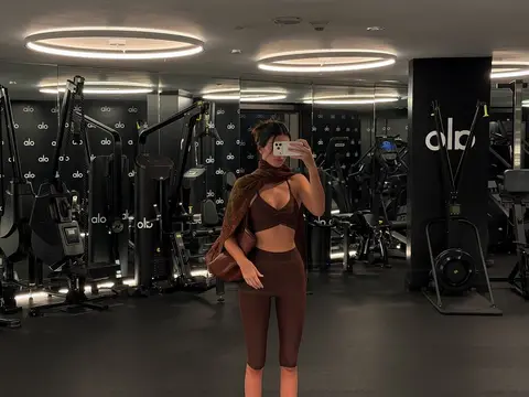 image by kendalljenner containing woman, gym, stand, girl, take