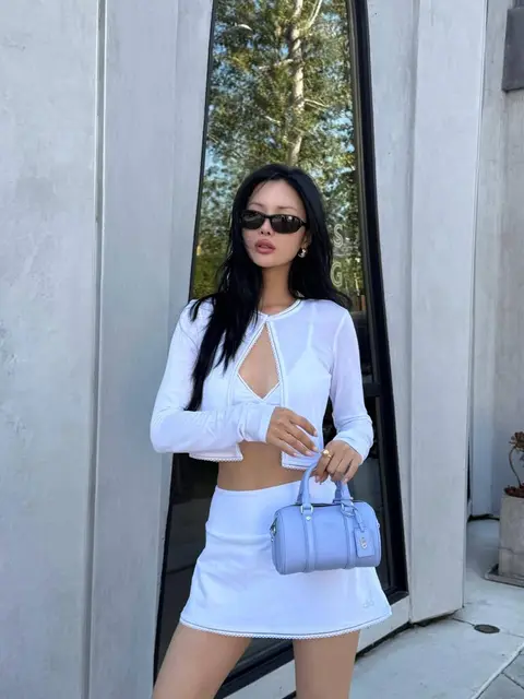 image by chaileeson containing white, woman, dress, short, sunglasses