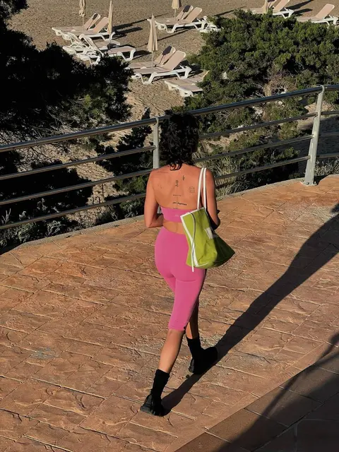 image by lissyroddyy containing woman, pink, walk, boot, wear
