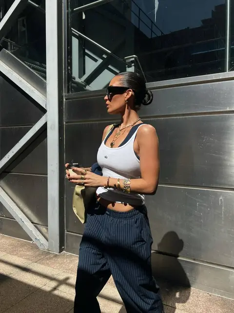 image by lissyroddyy containing woman, walk, white, wear, sunglasses