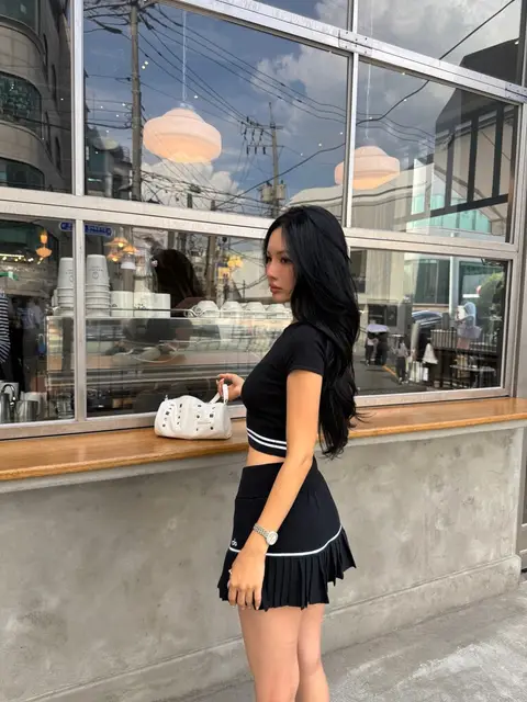 image by chaileeson containing dress, woman, black, stand, girl