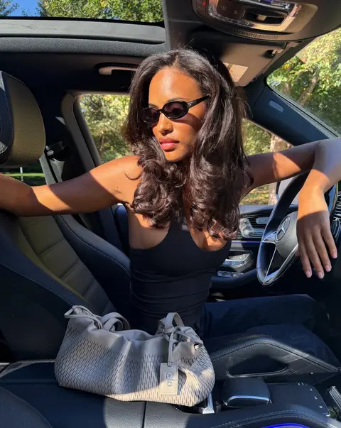 image by _kendrabailey containing woman, car, sit, goggles, sunglasses